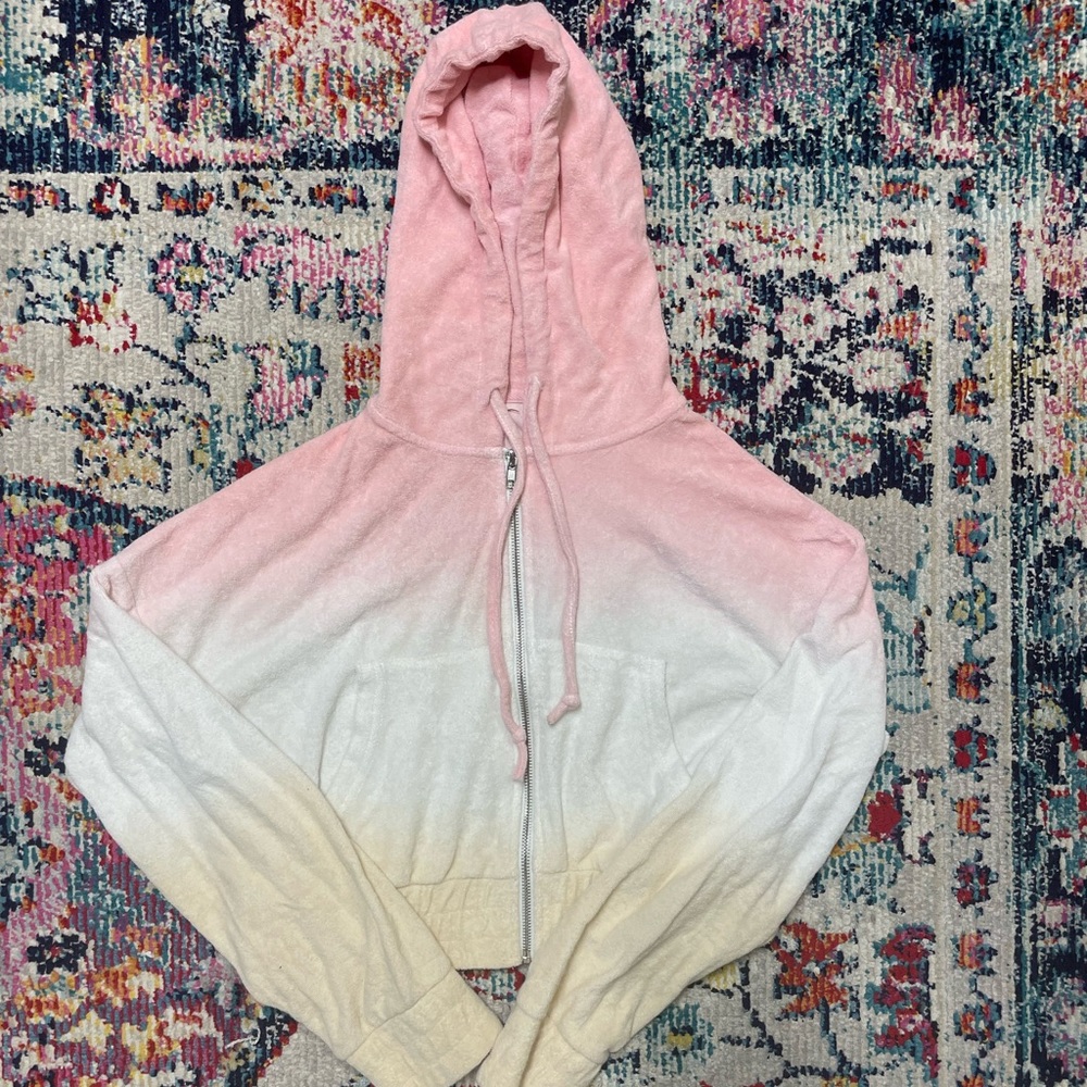 Ripcurl Terry cloth ombré zip up